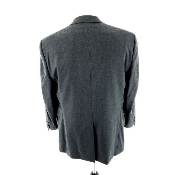 Hart Schaffner Marx Wool 2 Button Blazer 40R Gray 40R‎ Gray Made In USA - Picture 5 of 11